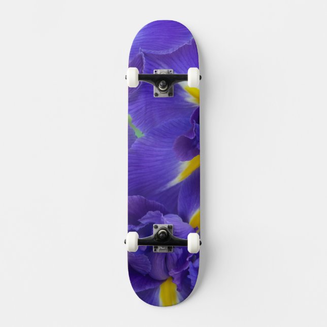 Skateboard Flores de Iris (Anverso)