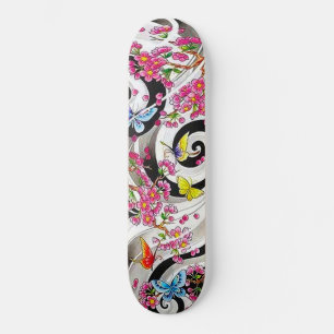 Skateboard Flores de mariposas coloridas de Guay Swirls Decks