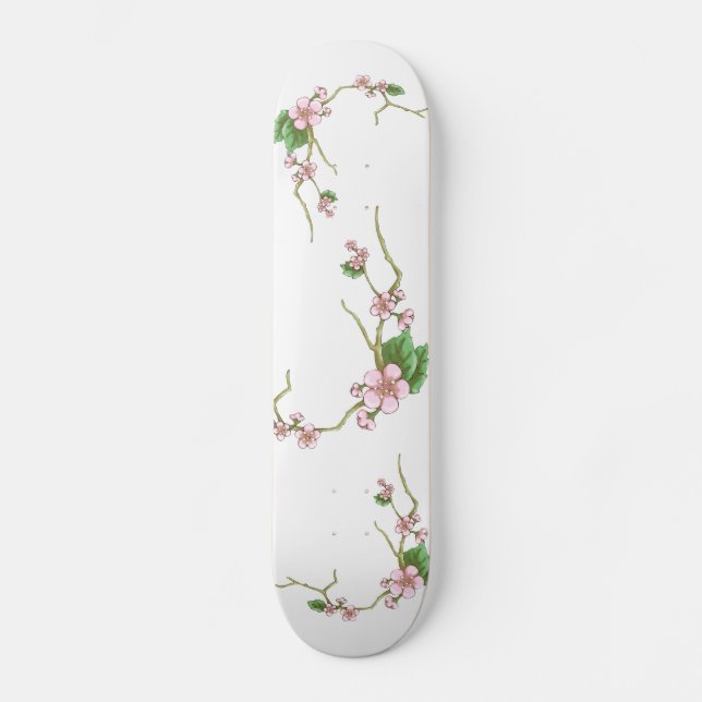 Skateboard Flores de Sakura, flores de Sakura, flores de