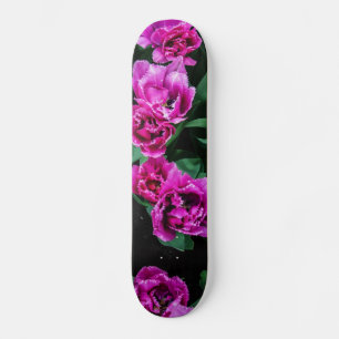 Skateboard Flores de tulipanes rosados