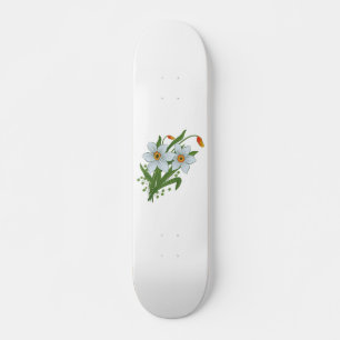 Skateboard Flores de tulipanes y daffodils