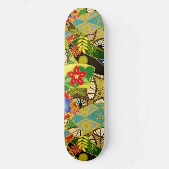 Skateboard Flores de verano (Anverso)