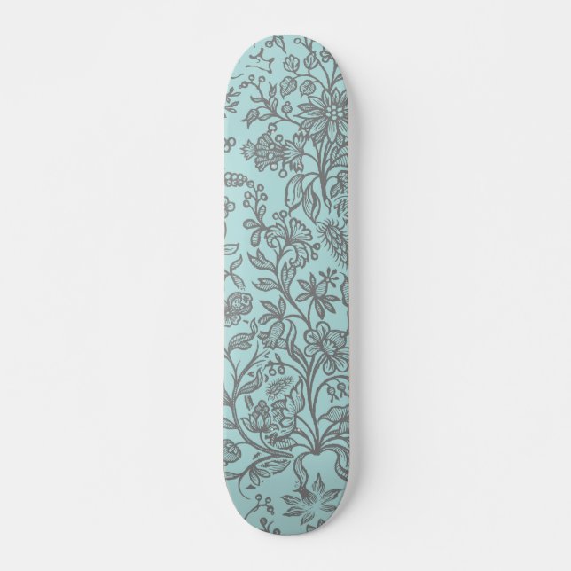 Skateboard Flores decorativas 7 (Anverso )