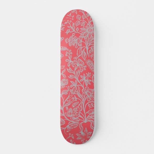 Skateboard Flores decorativas 9 (Anverso )