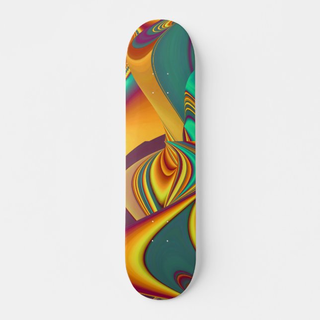 Skateboard Flores Mágicas de Primavera Verano Otoño (Anverso )