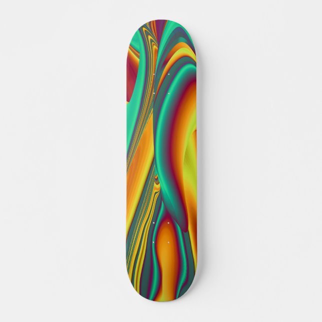 Skateboard Flores Mágicas de Primavera Verano Otoño (Anverso )