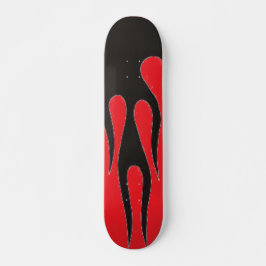 Skateboard Flores negras