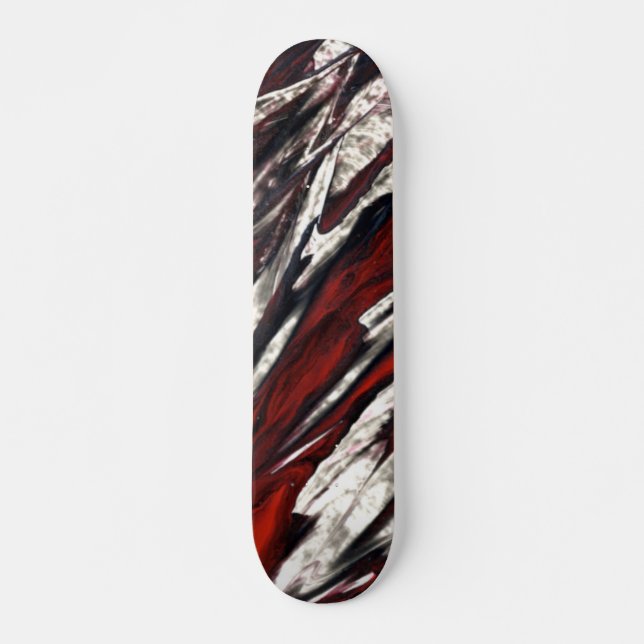Skateboard Flores rojas furiosas (Anverso )