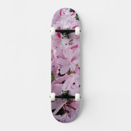 Skateboard Flores rosadas