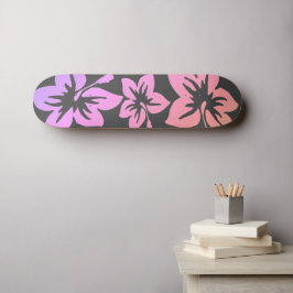 Skateboard Flores tropicales hawianas hibiscus
