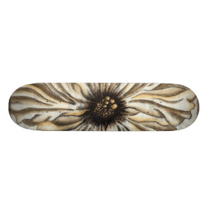 Skateboard Flowerhead Fresco en Tan fondo