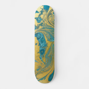 Skateboard Fluid Art Paint