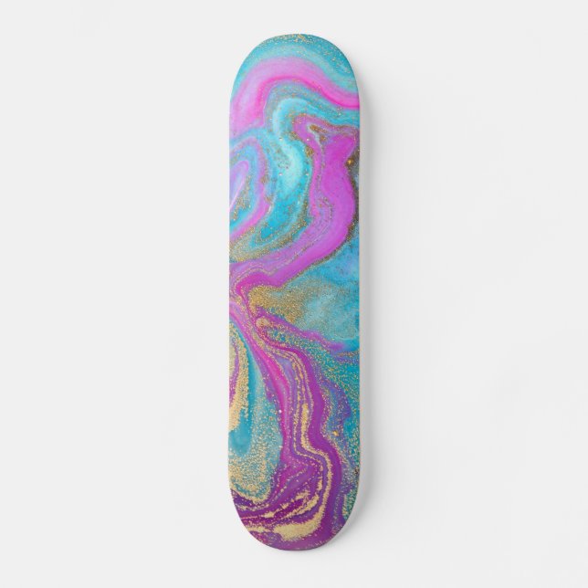 Skateboard Fluid Art Paint (Anverso)
