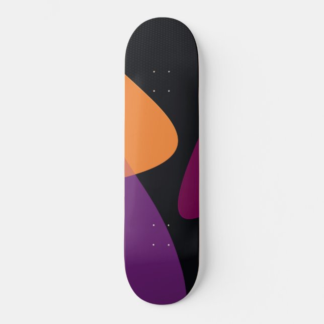 Skateboard Fluido colorido (Anverso)