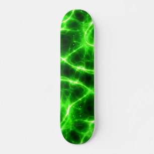 Skateboard Flujos de luz verde