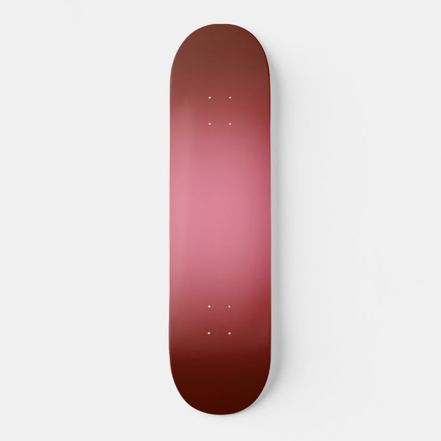 Skateboard Foco blanco sobre rojo (Anverso)