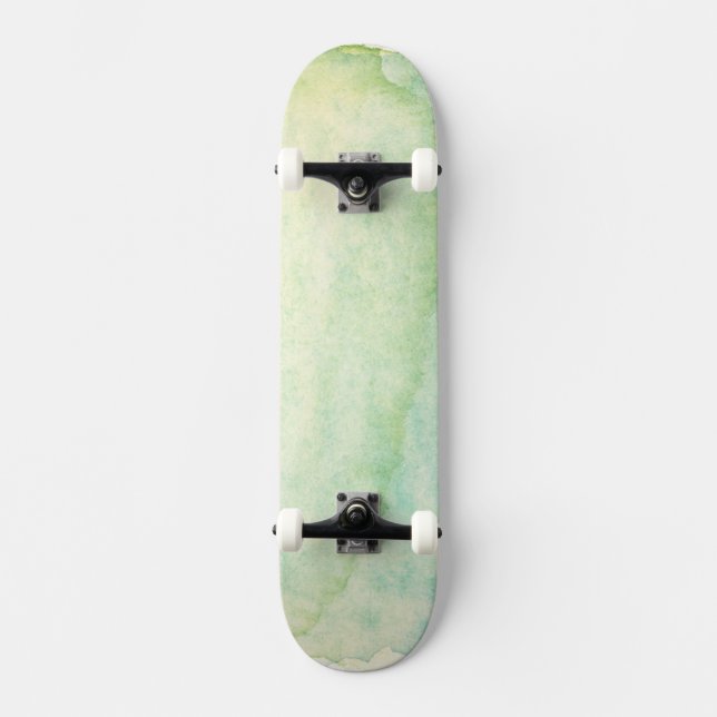 Skateboard Fondo abstracto 2 de la acuarela (Anverso)