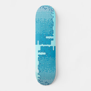 Skateboard Fondo abstracto en azul, patín