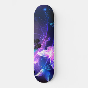 Skateboard Fondo con mariposas nocturnas