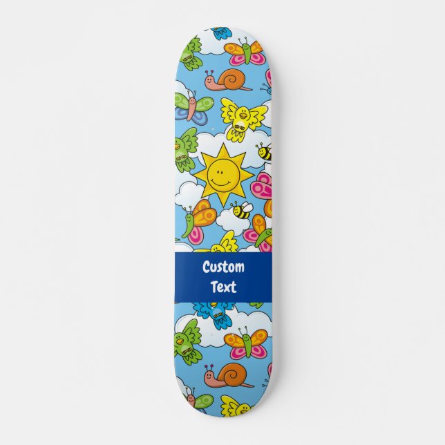 Skateboard Fondo de animales para bebés (Anverso )