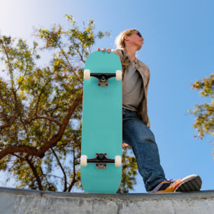 Skateboard Fondo de color sólido turquesa medio