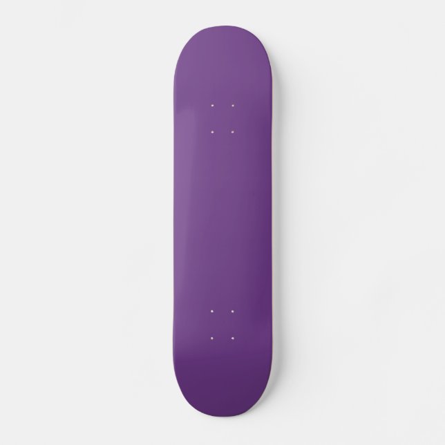 Skateboard Fondo de color violeta personalizado púrpura de uv (Anverso)