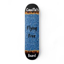 Fondo de destellos azul negro genial personalizado