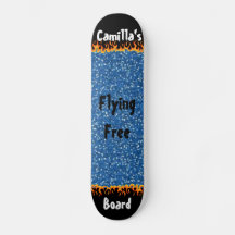 Fondo de destellos azul negro genial personalizado