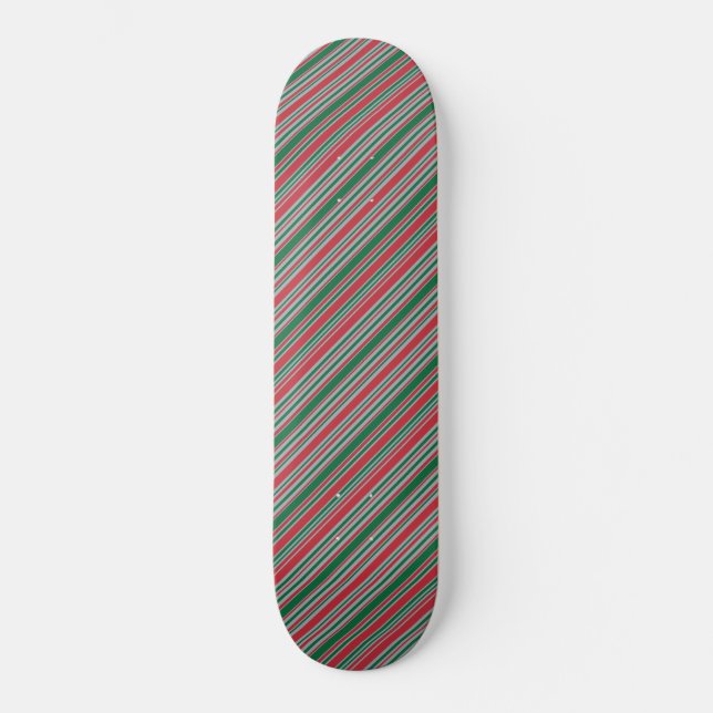 Skateboard Fondo de franjas diagonales (Anverso)