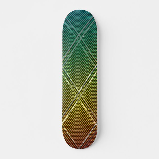 Skateboard Fondo de franjas diagonales 11 (Anverso )