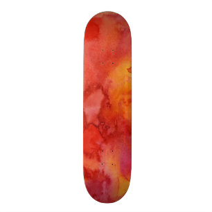 Skateboard Fondo de la pintura de la acuarela