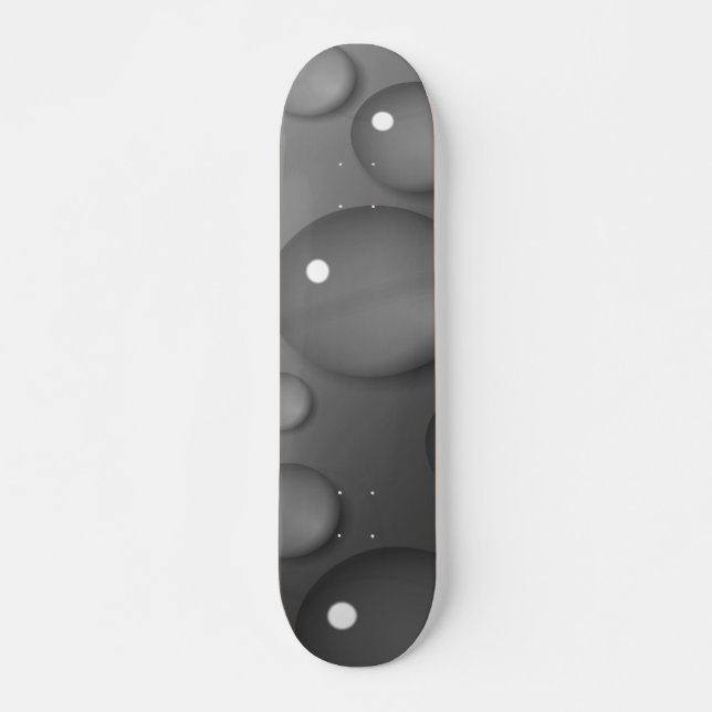 Skateboard Fondo de lluvia gris (Anverso )