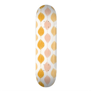 Skateboard Fondo de oro abstracto del modelo del ogee