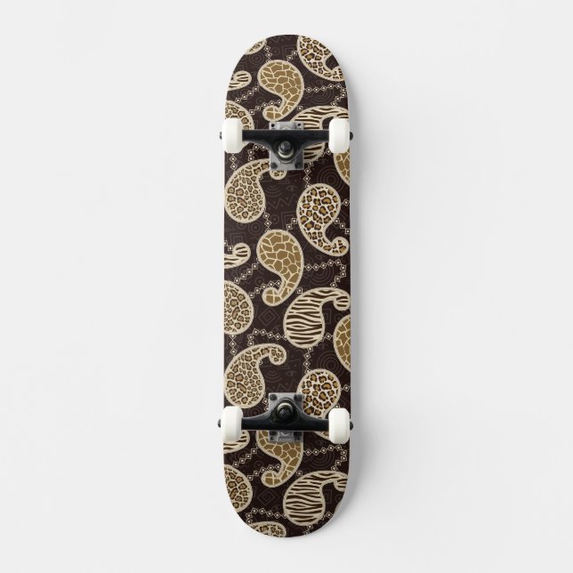 Skateboard Fondo del estilo de Paisley (Anverso)
