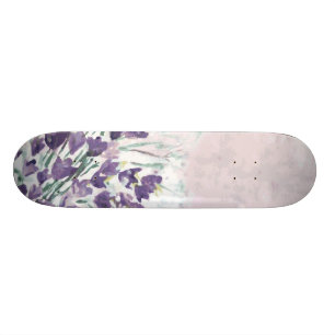 Skateboard Fondo del grunge de la acuarela con las campanas