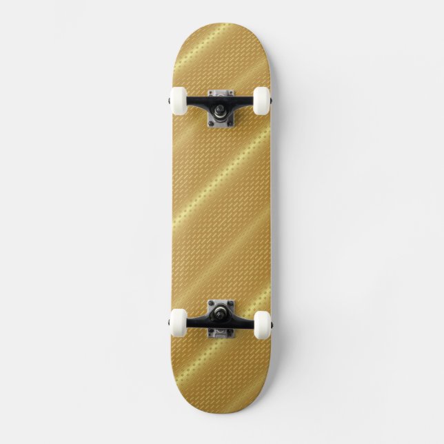 Skateboard Fondo dorado (Anverso)