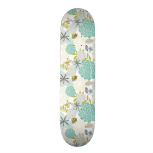 Skateboard Fondo floral 5
