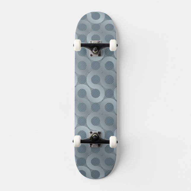 Skateboard Fondo gris abstracto del flujo (Anverso)