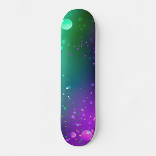 Skateboard Fondo morado festivo Mardi Gras