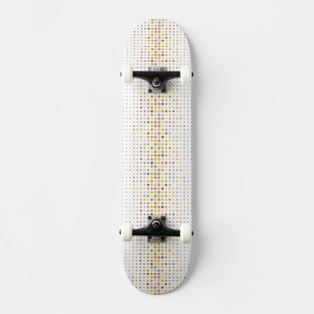 Skateboard Fondo multicolor del punto (Anverso)