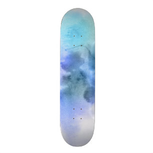 Skateboard Fondo pintado a mano 9 de la acuarela abstracta