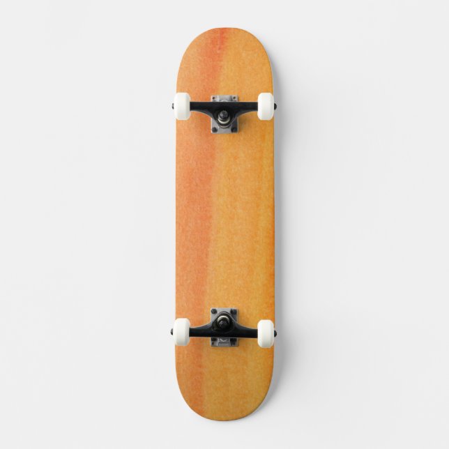 Skateboard Fondo pintado a mano de la acuarela abstracta (Anverso)