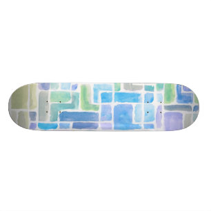 Skateboard Fondo pintado extracto de la acuarela