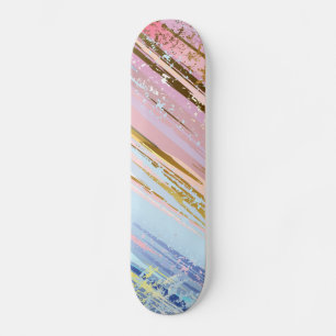 Skateboard Fondo rosa texturizado
