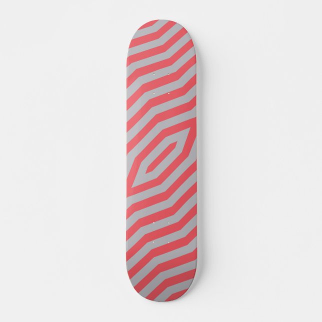 Skateboard Fondo simétrico de rayas diagonales 5 (Anverso )