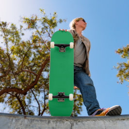 Skateboard fondo verde con borde blanco