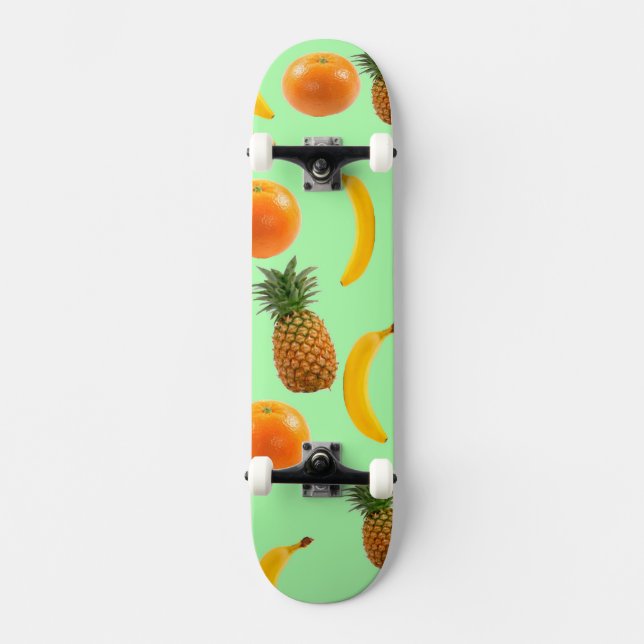 Skateboard Fondo Verde para la tabla de patinaje sobre la fru (Anverso)