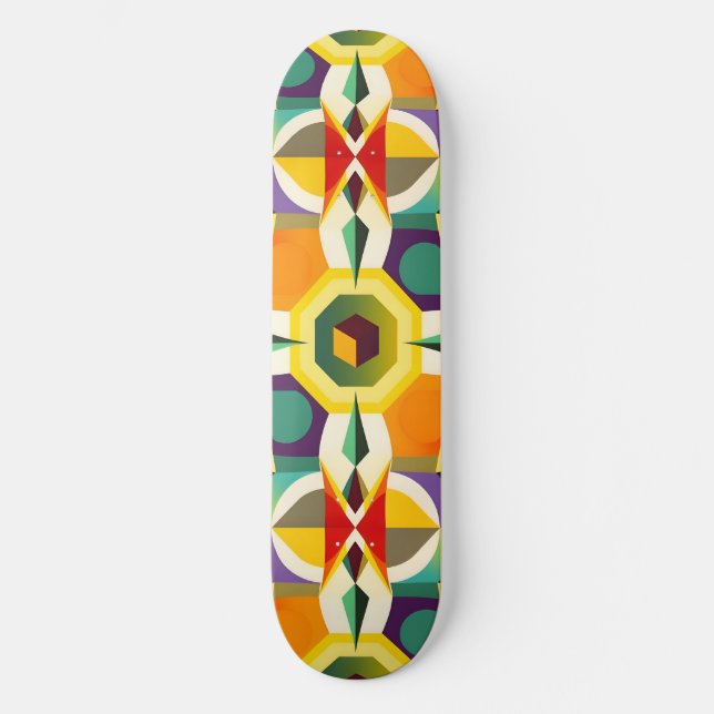 Skateboard Forma de color múltiple 1 (Anverso)