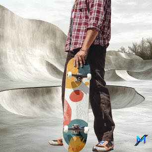 Skateboard Forma Orgánica Minimalista - Moderna Terrosa