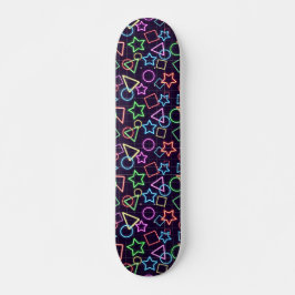 Skateboard Formas de neón